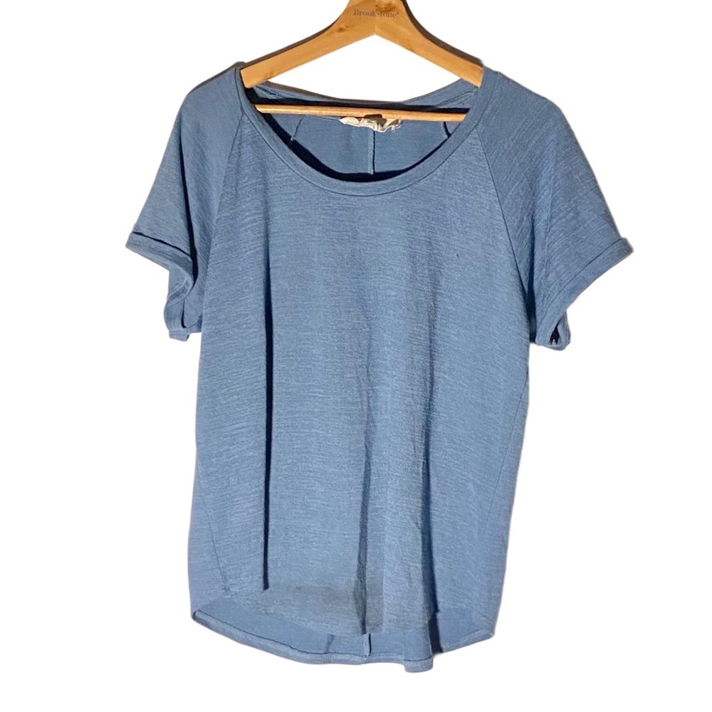 Workshop Republic Clothing Light Blue Knit T-Shirt-Sz Large